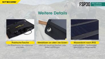 NITECORE FSP30 30W SOLARPANEL